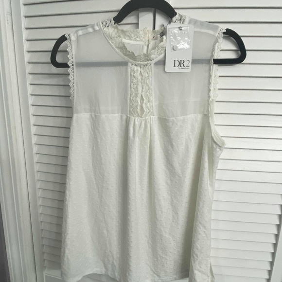 DR2 Tops - 💋 DR2 Daniel Drain White Eyelet top